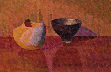Natureza Morta, Dois Vasos, 2019 (óleo sobre tela)