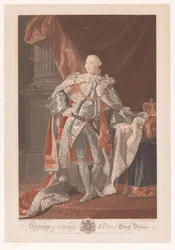 Retrato de George III do Reino Unido George III, Rei da Grã-Bretanha (título no objeto)