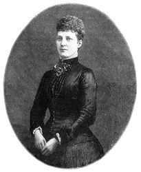 Alexandra, princesa de Gales, 1900.