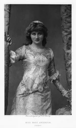 Mary Anderson, atriz americana, c1895
