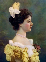Maud Hoffman, atriz, 1899-1900.