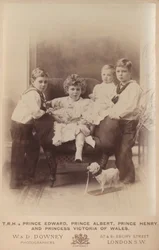 Príncipe eduardo, príncipe albert, príncipe henry, e, princesa victoria, de, gales
