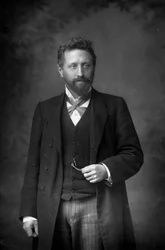 Professor William Edward Ayrton 1847-1908, físico e engenheiro elétrico britânico, 1893.