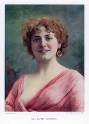 Ruth Vincent, atriz e cantora, 1901.