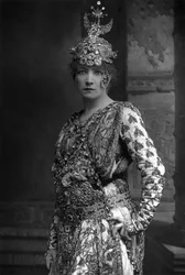 Sarah Bernhardt 1844-1923, atriz francesa, 1890.
