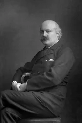 Sir Charles Hubert Hastings Parry 1848-1918, compositor inglês, 1893.