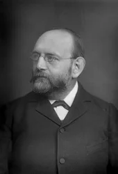 Sir Joseph Barnby 1838-1896, compositor e maestro inglês, 1893.