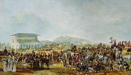 Vista das corridas de Musselburgh