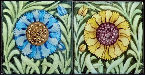 Azulejos com design floral estilo persa (cerâmica)