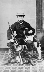 Willoughby Wallace Hooper após o tiro, c.1860-80