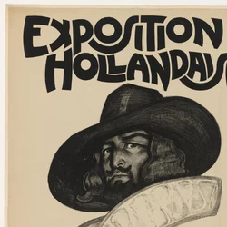 Cartaz para a Exposição Holandesa em Paris, 1921 Exposição Hollandaise (título no objeto)