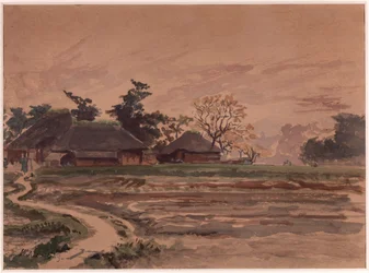 Paisagem com casas