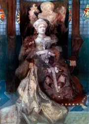 Ellen Terry em Henrique VIII, c1902.