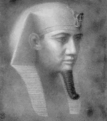 Khafre, antigo faraó egípcio da 4ª dinastia, séculos 26 a 25 aC 1926