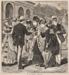 Na primavera: Saratoga, de Hearth and Home, 28 de agosto de 1869