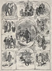 Personagens da rua de Boston, 1859.
