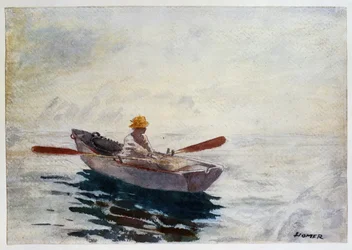Menino em um barco