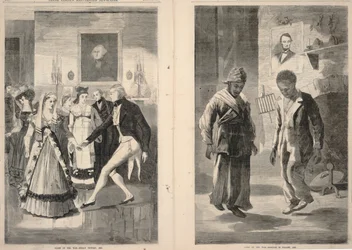 Fim da Guerra - Vitória de Hull, 1814/Fim da Guerra - A Babilónia caiu, 1865, do Frank Leslie