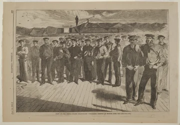 Tripulação do saveiro a vapor norte-americano Colorado, embarcada em Boston, junho de 1861