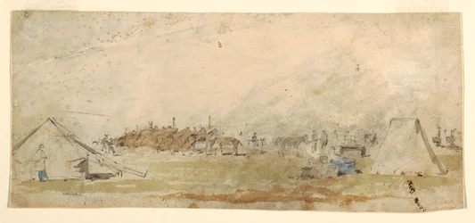 Desenho, Acampamento do Exército, 1862