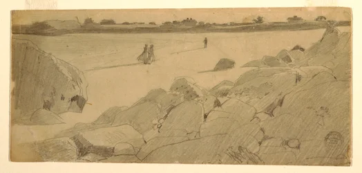 Desenho, Praia em Marshfield, 1869-74