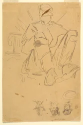 Desenho, Esboços de acampamentos do exército, 1862