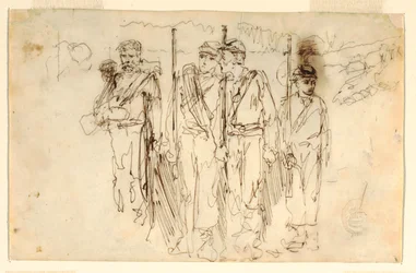 Desenho, The Walking Wounded, 1861-62