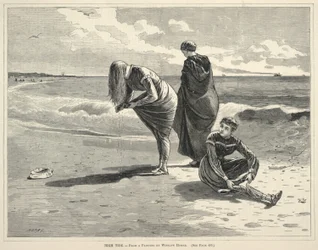 Maré alta, de Every Saturday: An Illustrated Journal of Choice Reading, 6 de agosto de 1870