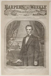 O honorável Abraham Lincoln, nascido no Kentucky, 12 de fevereiro de 1809