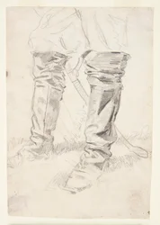 Estudo das Botas do Oficial de Cavalaria
