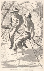 Baloiço numa bétula, de Our Young Folks, junho de 1867