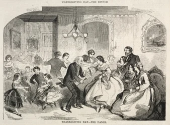 Dia de Ação de Graças - A Dança, 1858.