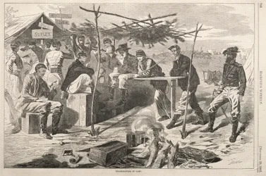 Ação de Graças em Camp, 1862.