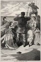 A aproximação do pirata britânico "Alabama"