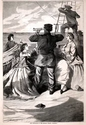 A aproximação do pirata britânico "Alabama", de Harper