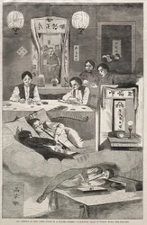 Os chineses em Nova Iorque — Cena num clube da Baxter Street
