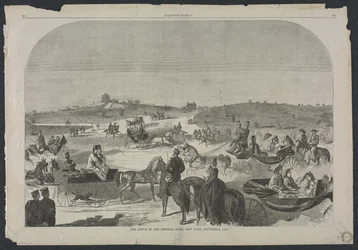 The Drive no Central Park, Nova York, setembro de 1860, 1860.