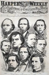 A delegação da Geórgia no Congresso - fotografada por Brady, de Harper