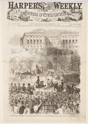 A Procissão Inaugural em Washington Passando o Portão do Capitólio, de Harper