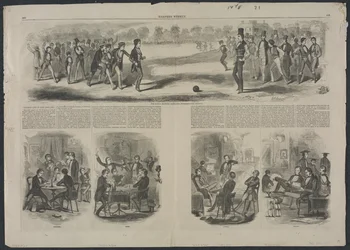 A partida entre os Sophs e os calouros, 1857.