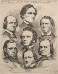 A Delegação Seceding Mississippi no Congresso, 1861.
