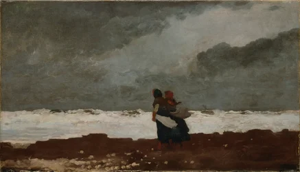 Duas figuras pelo mar
