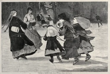 Inverno - Uma cena de patinação, 1868.