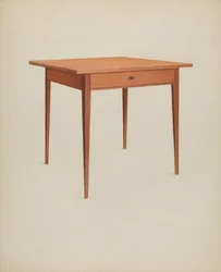 Shaker Table, c. 1937.