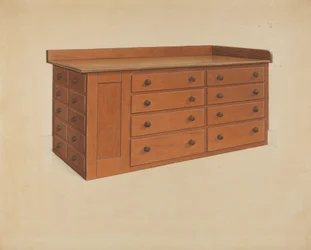 Mesa do alfaiate, 1937.