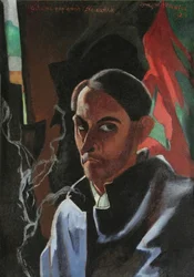 O último cigarro do auto-retrato condenado, 1924.
