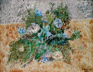 Flores azuis