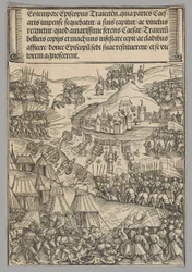 Cerco de Utrecht, placa 6 de Cenas Históricas da Vida do Imperador Maximiliano I do Arco do Triunfo
