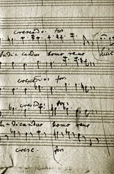 Partitura de trabalho do Requiem de Wolfgang Amadeus Mozart (partitura)