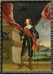 Arquiduque Leopold Wilhelm, governador dos Países Baixos (pintura sobre cobre)